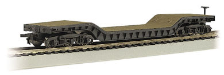 N Scale 52' Center-Depressed Flat Car with No Load