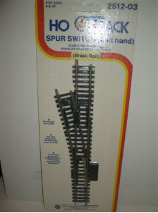 HO LH Spur Switch Single - Brass