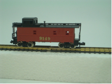N Scale 3 Window Undecorated Red Caboose