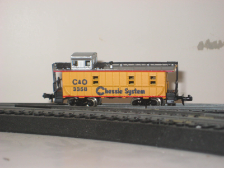N Scale 3 Window Chessie System Caboose