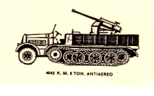 4042 K.M. 8 Ton Truck with Anti Air Gun