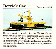HO Scale Derrick Car - Ready to Run