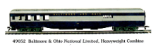 HO HW Baltimore & Ohio - National Limited