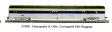 HO CS Chesapeake & Ohio - Silver/Blue/Yellow