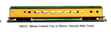 HO SS Illinois Central Passenger Cars - City of Miami