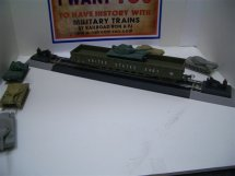HO Scale U.S. Army Gondola with Tank