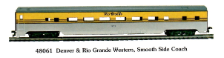 HO SS Denver & Rio Grande Western Passenger Cars