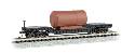 N Scale 52' Center-Depressed Flat Car with Boiler