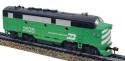 HO F3-A Burlington Northern DCC & Sound Diesel Locomotive