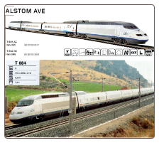 HO Alstom Ave Electric Train Set HO Alstom Ave Electric Train Set
